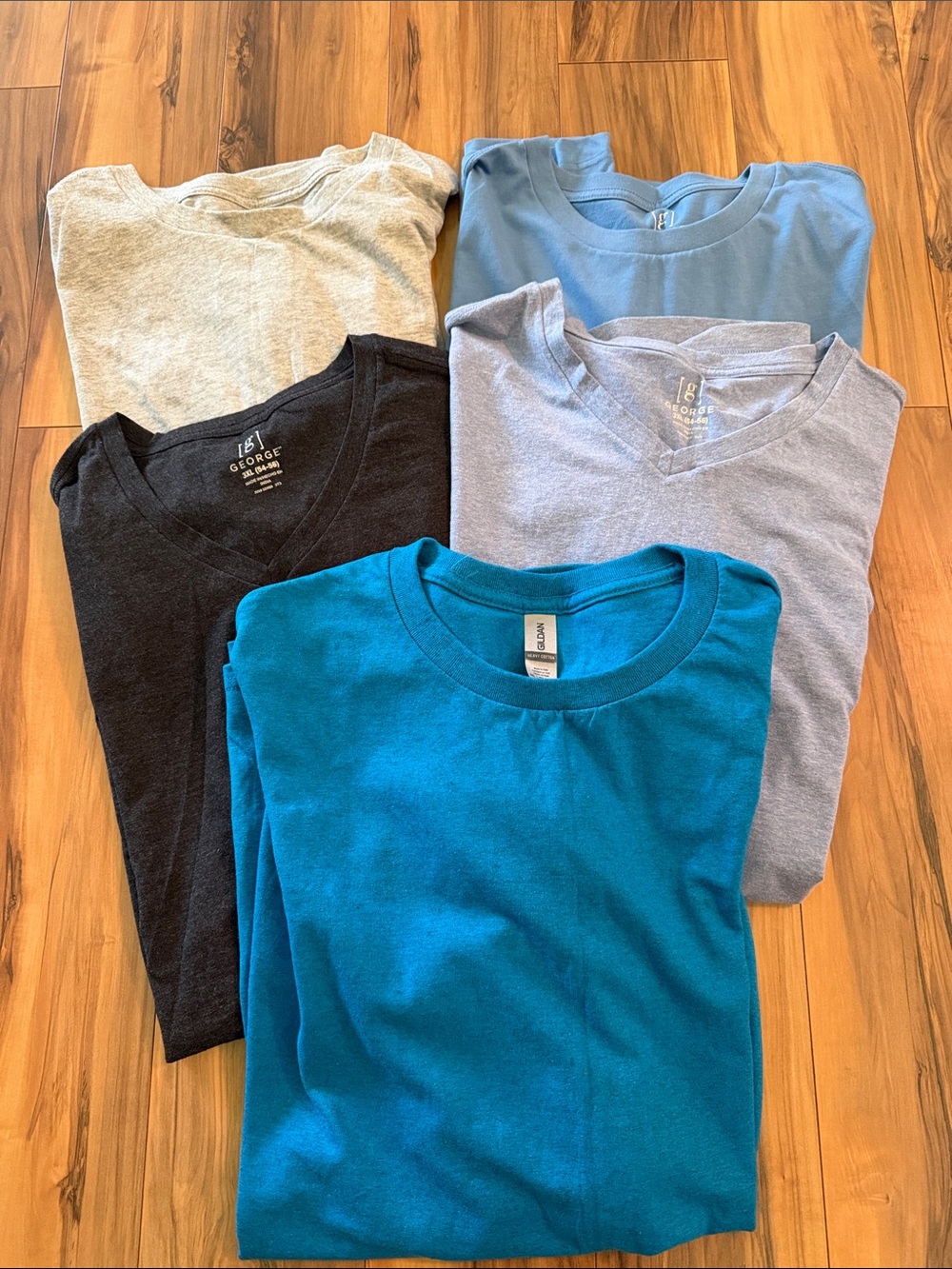 Bundle of mens solid color tees size 3X